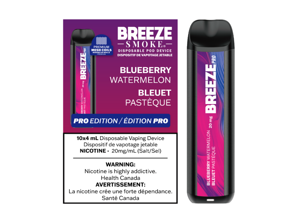 Breeze Pro Zero Nic - Blueberry Watermelon