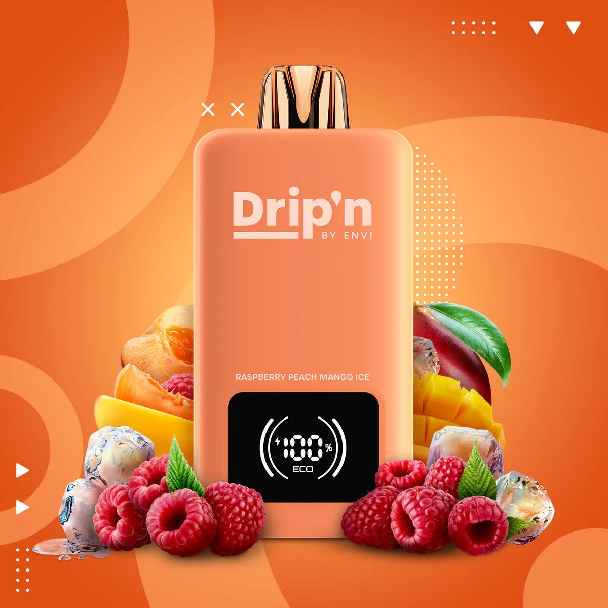 Drip'n 26mL Raspberry Peach Mango Ice