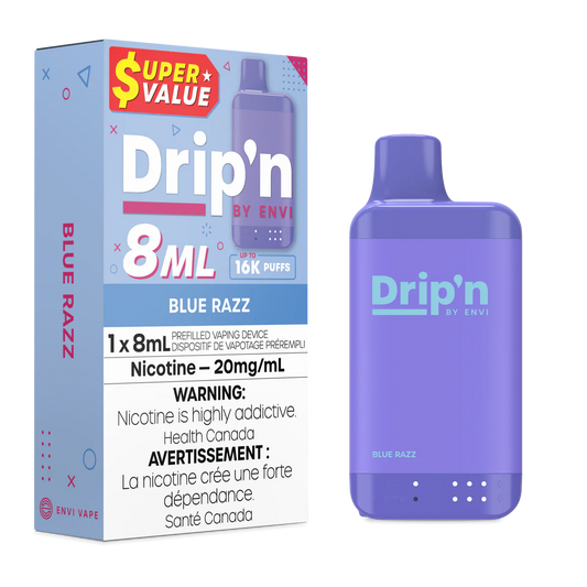 Drip'n by Envi 8ML Disposable - Blue Razz