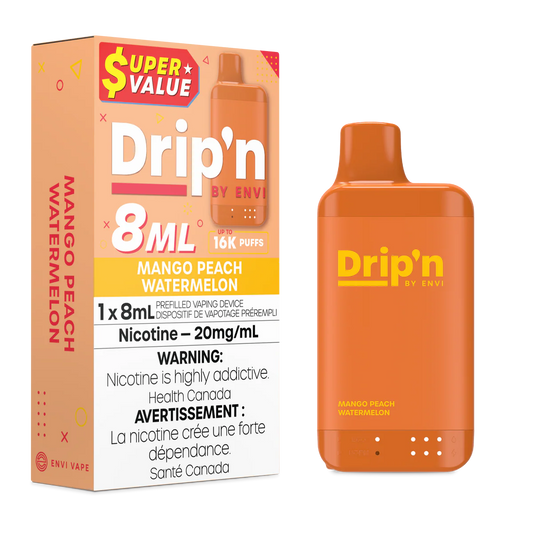 Drip'n by Envi 8ML Disposable - Mango Peach Watermelon