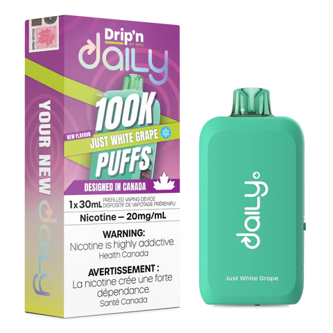 Just White Grape - Dripn Daily Disposable Vape 100K