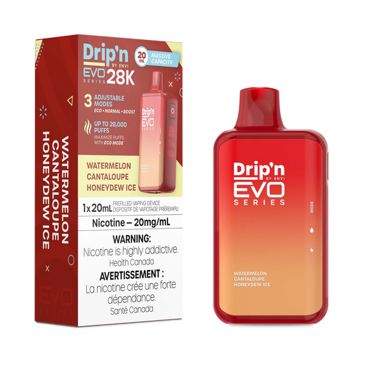 Drip'n by Envi EVO Series 28K Watermelon Cantaloupe Honeydew lce