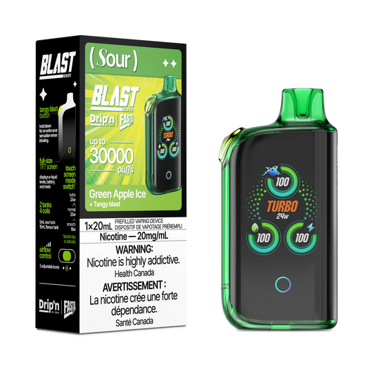 Drip'n by Envi x Fasta Blast 30K Green Apple Ice (Sour)