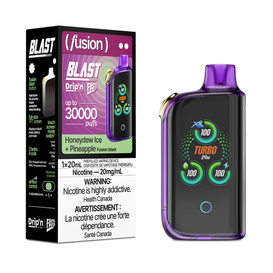 Drip'n by Envi x Fasta Blast 30K Honeydew Ice + Pineapple (Fusion)