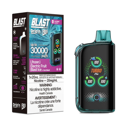 Drip'n by Envi x Fasta Blast 30K Electric Fruit Blast Ice (FROZEN)