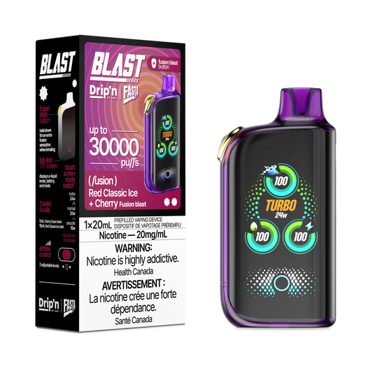 Drip'n by Envi x Fasta Blast 30K Red Classic Ice + Cherry (Fusion)