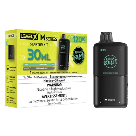 Level X M Series Starter Kit 30ml - Flavour Beast - Extreme Mint Iced