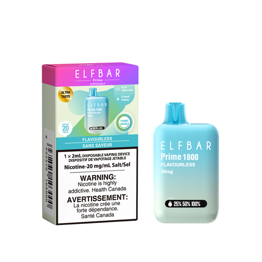 ELF Bar Prime 1800 Disposable Vape - Flavorless