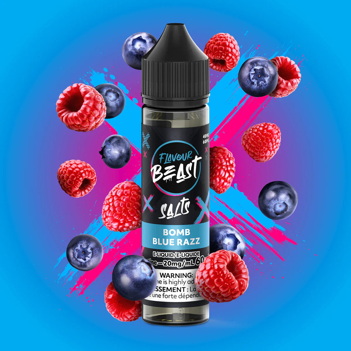 Flavour Beast Salt - Bomb Blue Razz 60ml