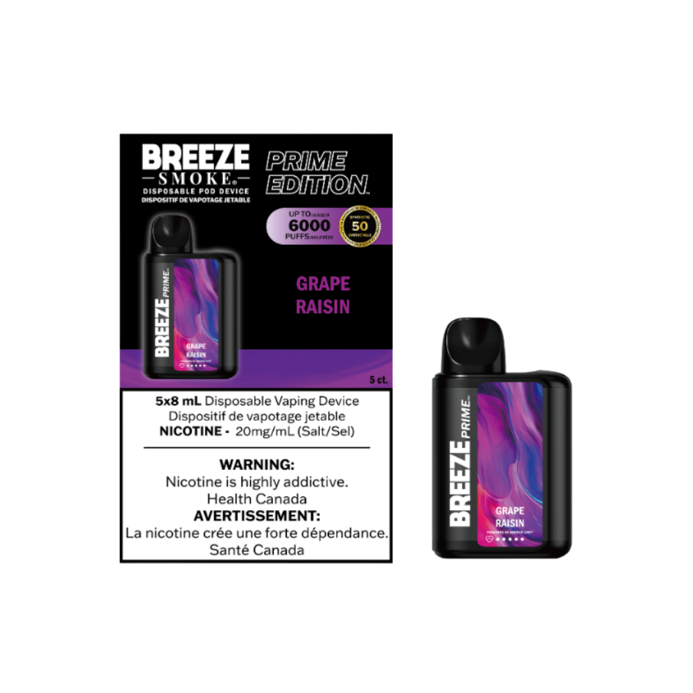Breeze Prime S50 8mL Disposable Vape - Grape