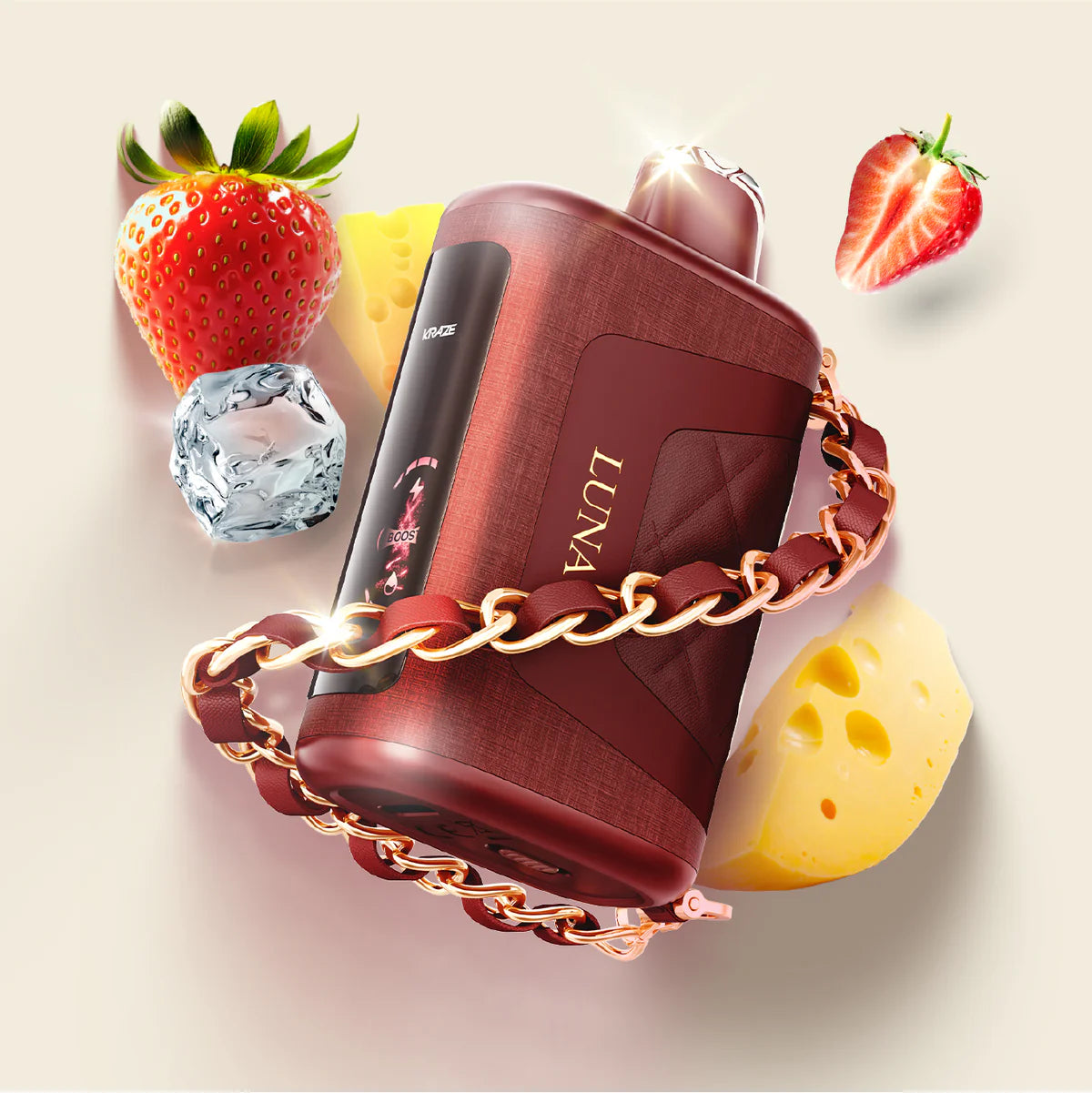 Strawberry Cheese Delight - Kraze Luna 42K Disposable Vape