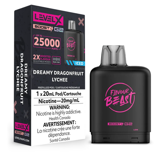 Level X Flavour Beast Boost G2 Dreamy Dragonfruit Lychee Iced