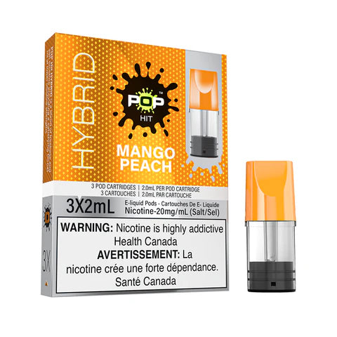 Pop Hit Hybrid Pod (Pack of 3) - Mango Peach 20mg/mL