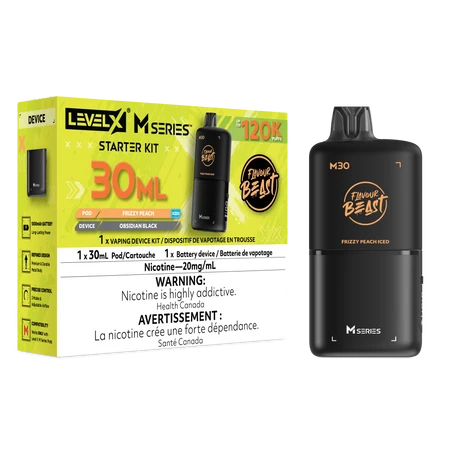 Level X M Series Starter Kit 30ml - Flavour Beast - Frizzy Peach Iced