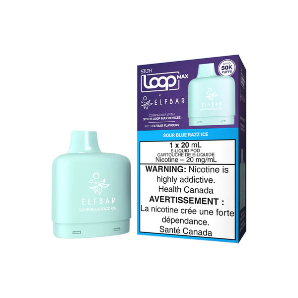 STLTH LOOP MAX X ELFBAR POD - SOUR BLUE RAZZ ICE