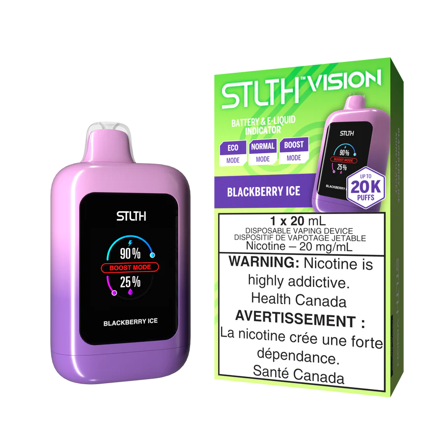 STLTH VISION DISPOSABLE VAPE 20K - BLACKBERRY ICE