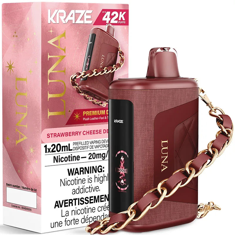 Strawberry Cheese Delight - Kraze Luna 42K Disposable Vape
