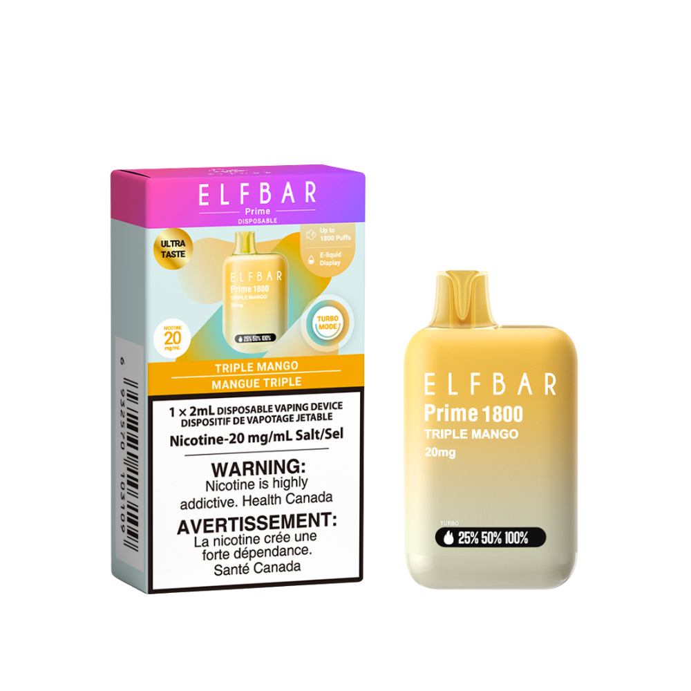 ELF Bar Prime 1800 Disposable Vape - Triple Mango