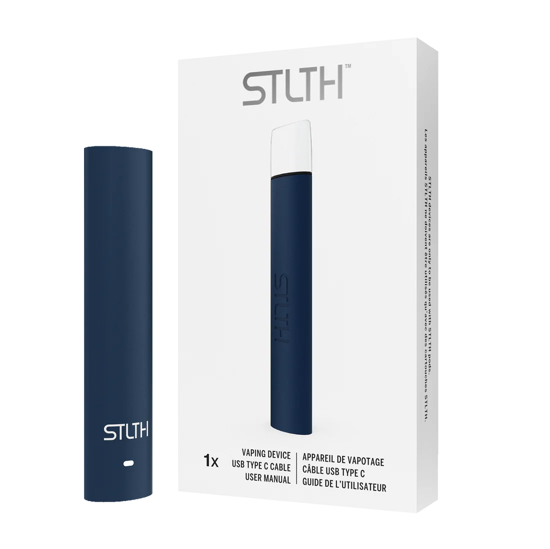 STLTH TYPE-C DEVICE - NAVY BLUE RUBBERIZED