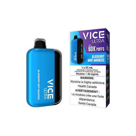 VICE ULTRA DISPOSABLE VAPE 60k - BLUEBERRY MINT MADNESS