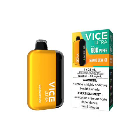 VICE ULTRA DISPOSABLE VAPE 60K - MANGO DEW ICE