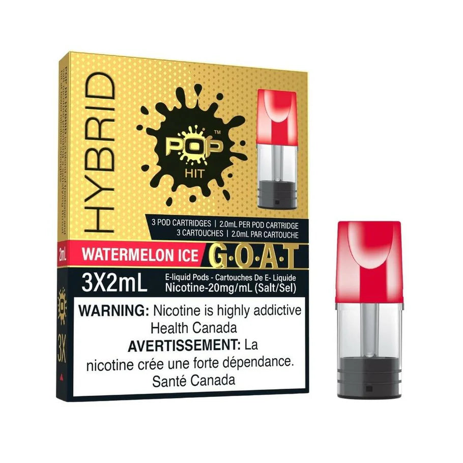 Pop Hit Hybrid G.O.A.T Pod (Pack of 3) - Watermelon Ice 20mg/mL