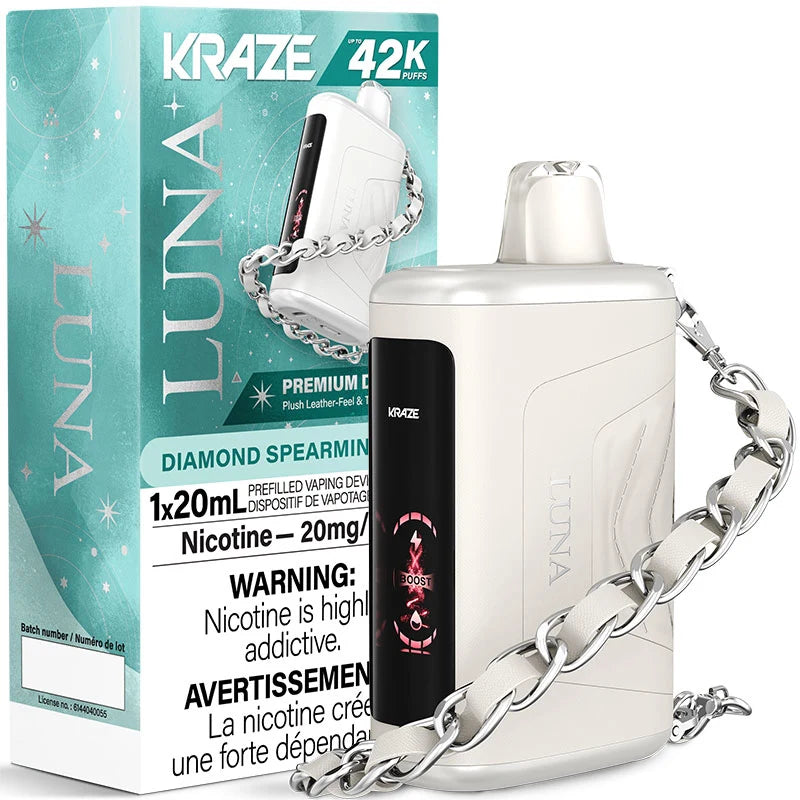 Diamond Spearmint Ice - Kraze Luna 42K Disposable Vape