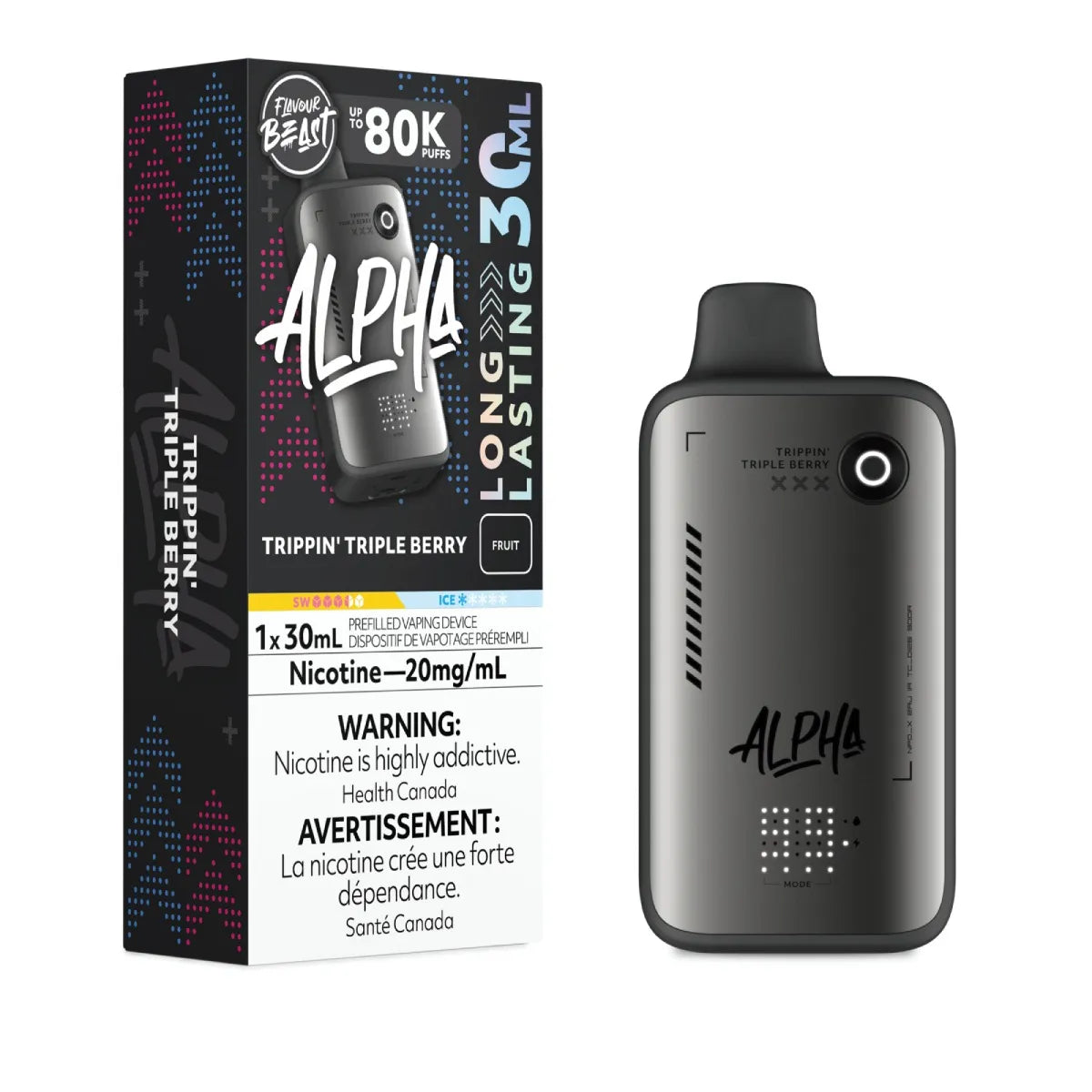 Flavour Beast Alpha Disposable - Trippin' Triple Berry
