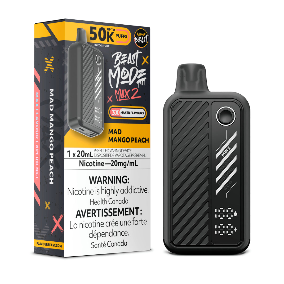 Flavour Beast Beast Mode Max 2 - Mad Mango Peach
