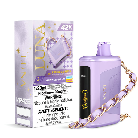 Glitz Grape Ice - Kraze Luna 42K Disposable Vape
