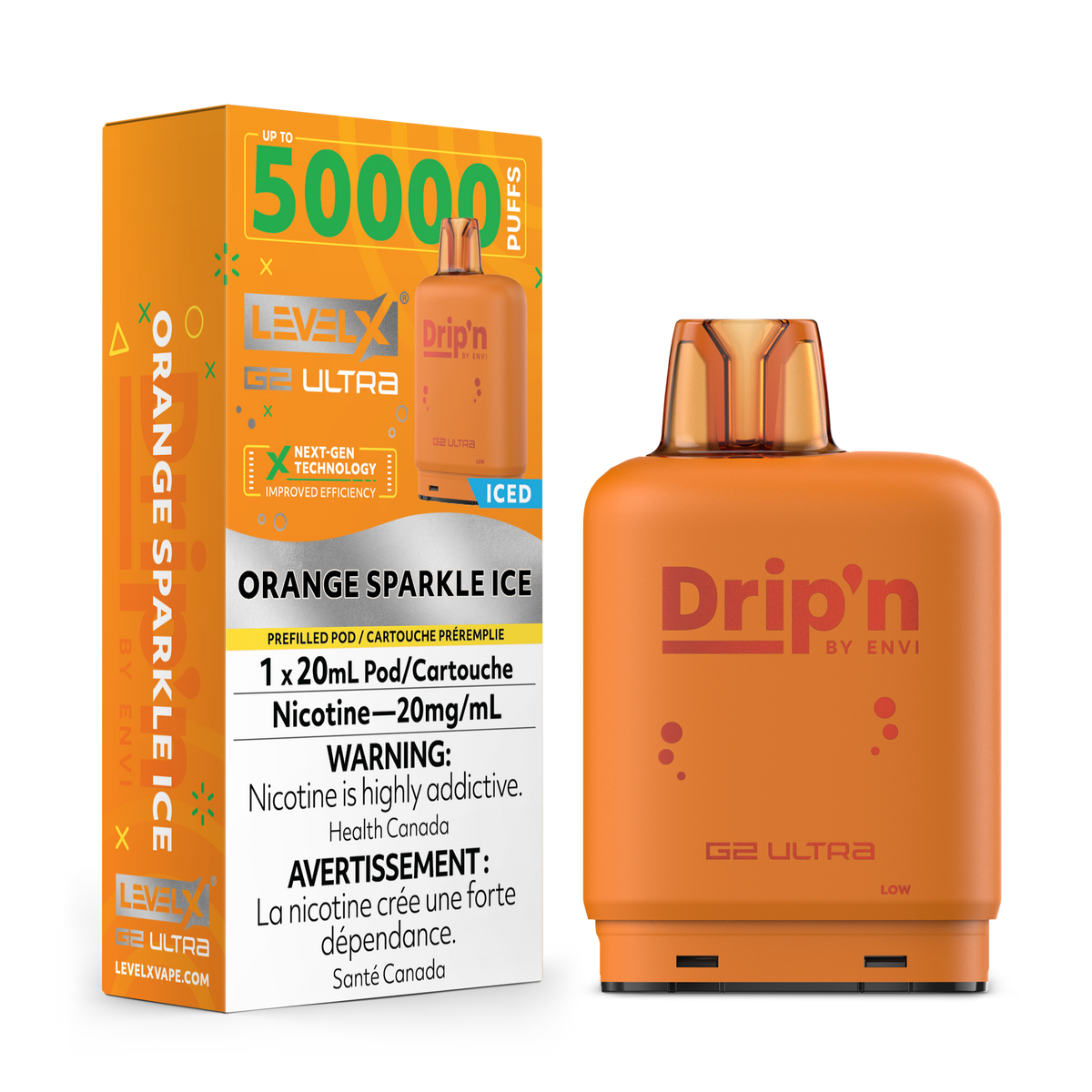 Level X Drip'n G2 Ultra Orange Fizz Ice