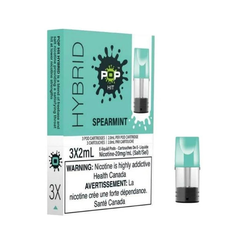Pop Hit Hybrid Pod (Pack of 3) - Spearmint 20mg/mL