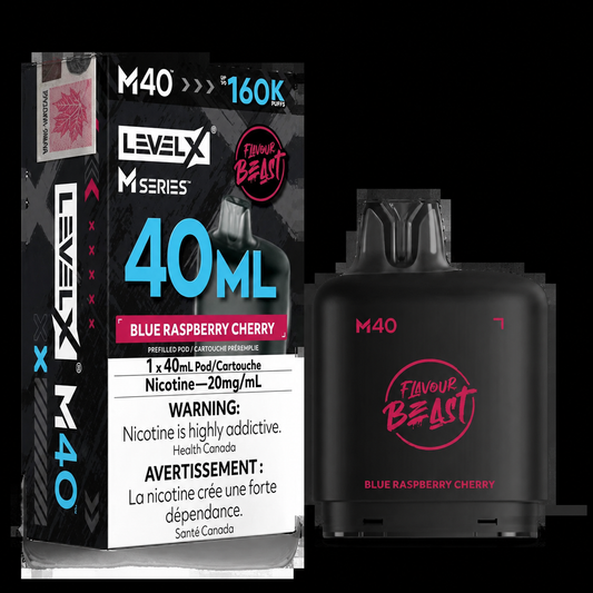 Level X M Series Pod 40ml - Flavour Beast - Blue Raspberry Cherry