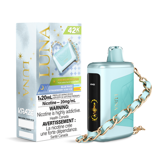 Blue Razz Strawberry Kiwi Ice - Kraze Luna 42K Disposable Vape