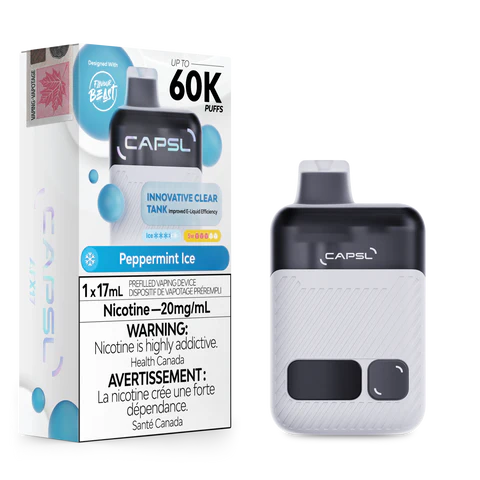 Peppermint Ice - CAPSL 60K Disposable Vape by Flavour Beast