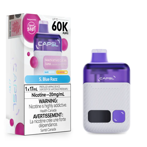 S. Blue Razz - CAPSL 60K Disposable Vape by Flavour Beast