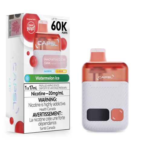Watermelon Ice - CAPSL 60K Disposable Vape by Flavour Beast