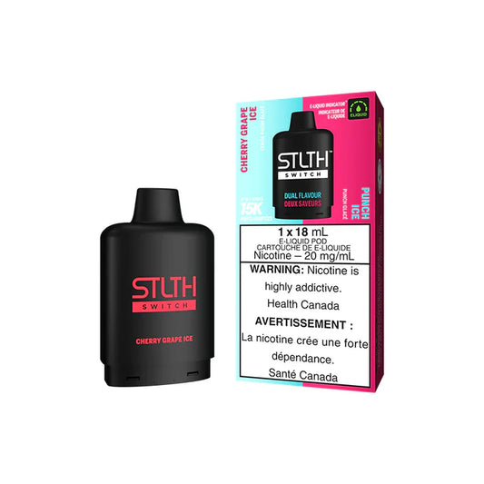 STLTH SWITCH POD VAPE 15K- CHERRY GRAPE ICE AND PUNCH ICE