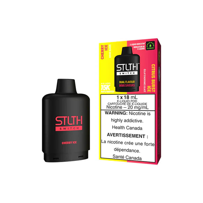 STLTH SWITCH POD 15k - CHERRY ICE AND CITRUS BURST ICE