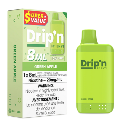 Drip'n by Envi 8ML Disposable - Green Apple