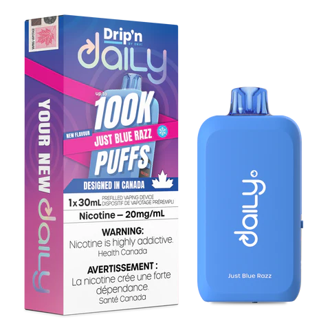 Just Blue Razz - Dripn Daily Disposable Vape 100K