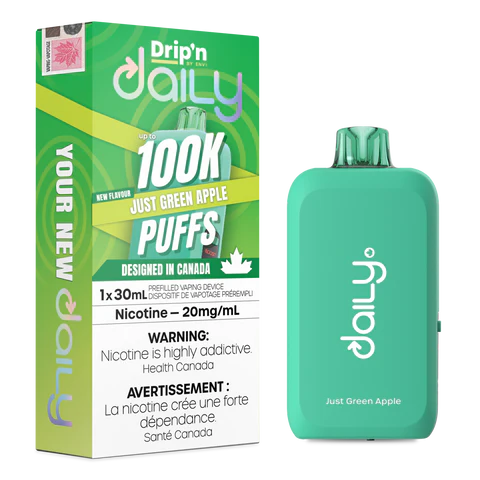 Just Green Apple - Dripn Daily Disposable Vape 100K