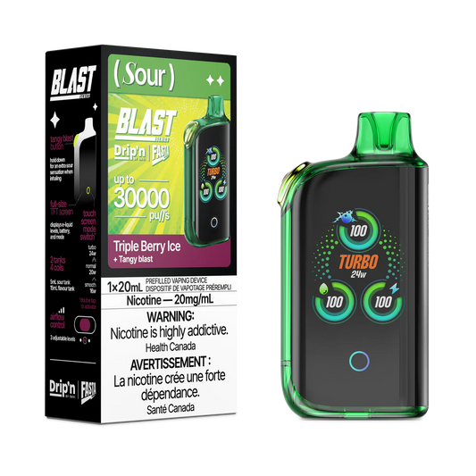Drip'n by Envi x Fasta Blast 30K Triple Berry Ice (Sour)