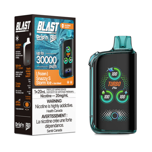 Drip'n by Envi x Fasta Blast 30K Snazzy S Storm Ice
