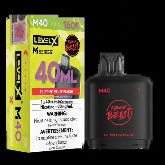 Level X M Series Pod 40ml - Flavour Beast - Flippin' Fruit Flash
