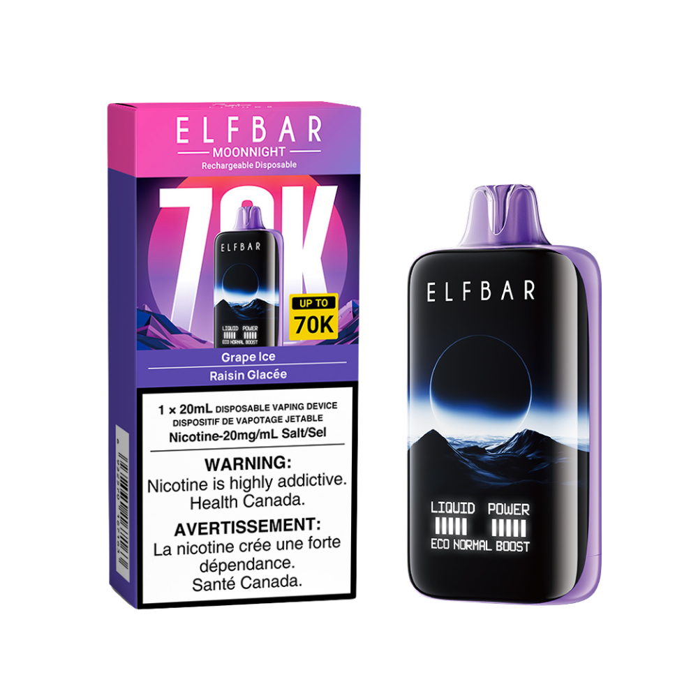 ELF Bar MoonNight 70K Disposable Vape - Grape Ice