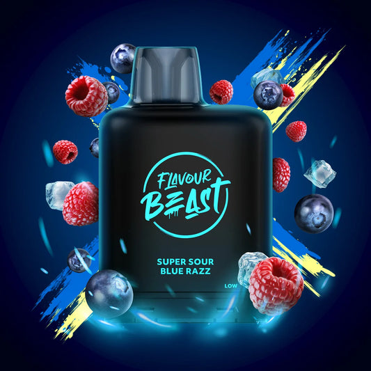 Level X Flavour Beast Boost G2 Super Sour Blue Razz Iced