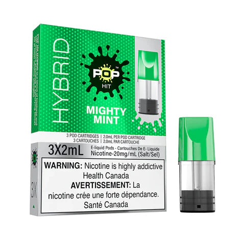 Pop Hit Hybrid Pod (Pack of 3) - Mighty Mint 20mg/mL
