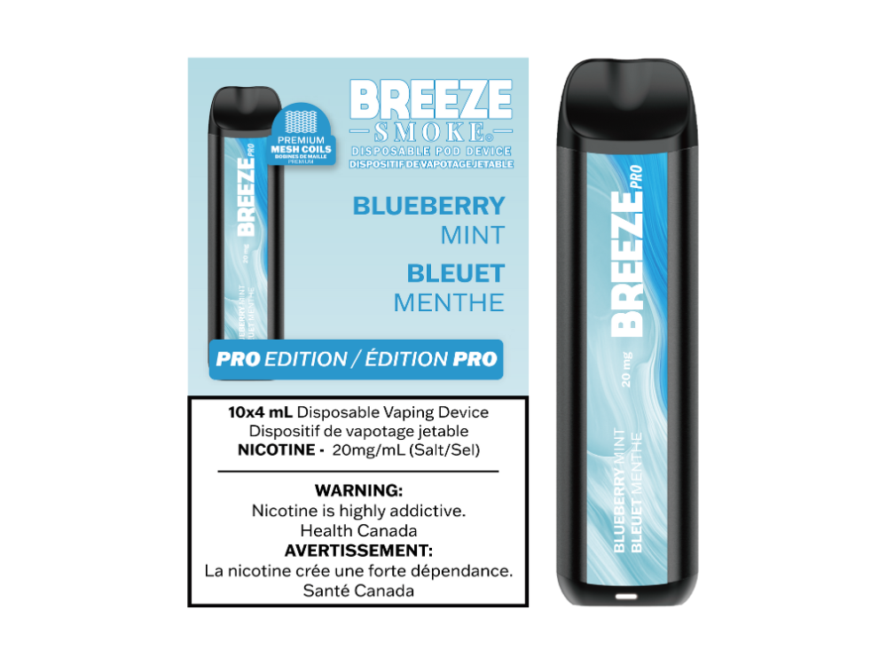 Breeze Pro Zero Nic - Blueberry Mint