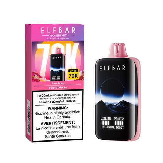 ELF Bar MoonNight 70K Disposable Vape - Peach Ice